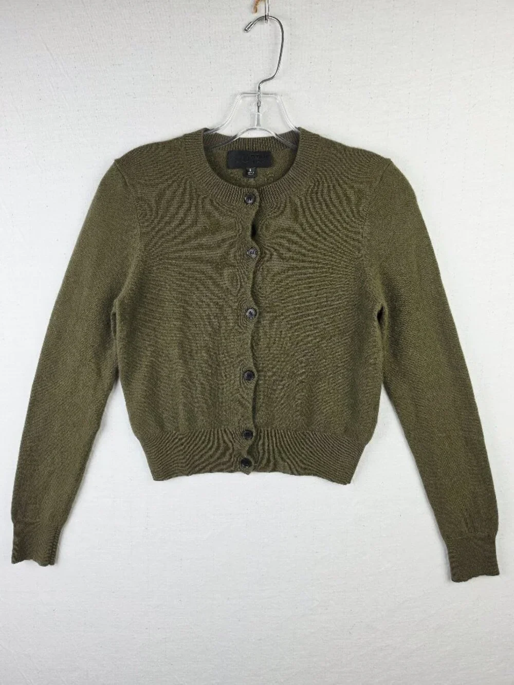 Nili Lotan March Cashmere Cardigan in Dark Moss size S